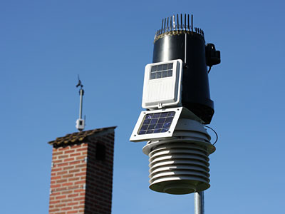 Vejrstationen og dens vindmåler